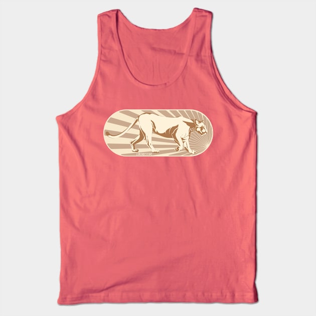 P22 Mountain Lion Tank Top by Lukeh Designs